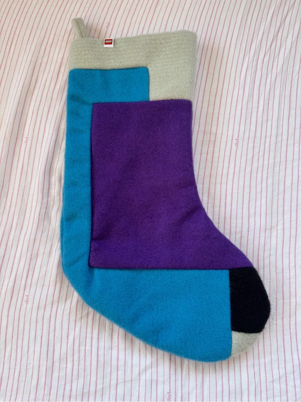 Lego Colorblock Holiday Christmas Stockings,Stocking Stuffer, Set of 4, GUC.